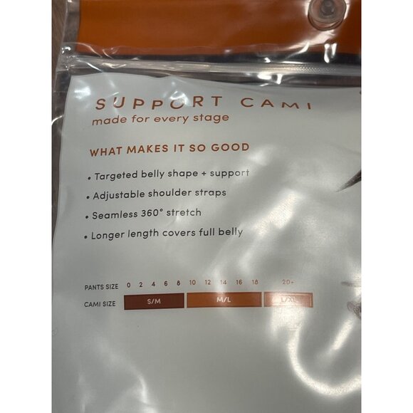 Isabel By Ingrid & Isabel Maternity Support Cami Seamless Belly  Size S/M White - Picture 6 of 7